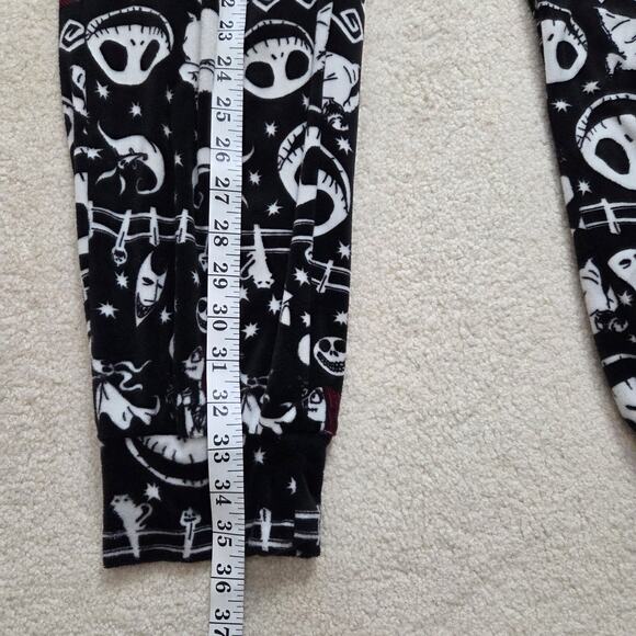 Disney Nightmare Before Christmas Skellington Women's L (12/14) Fleece PJ Set - Picture 13 of 16